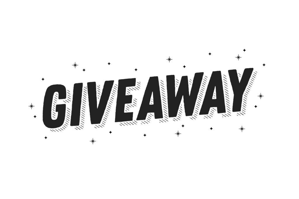 Schriftzug Giveaway als Werbemotiv | Buttons bestellen